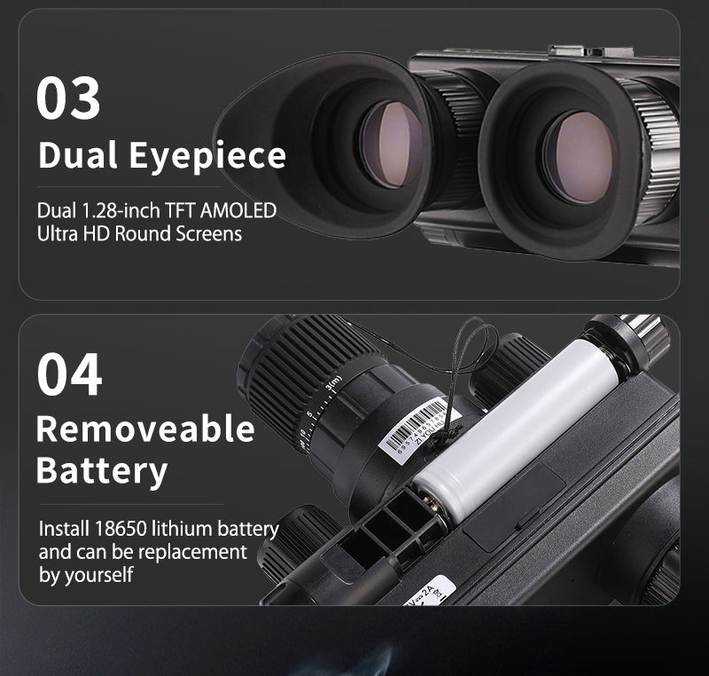 Thumbnail: R5 1080P HD Night Vision Digital Binoculars 600M Long Range Hunting
