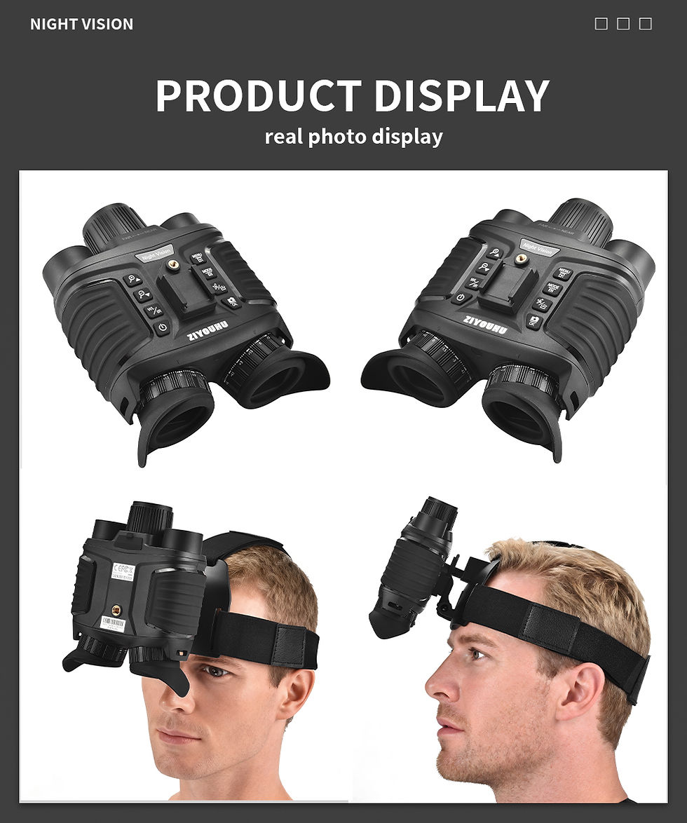 Thumbnail: NV8360 4K FHD Full Color Night Vision Helmet Goggles Digital Binoculars