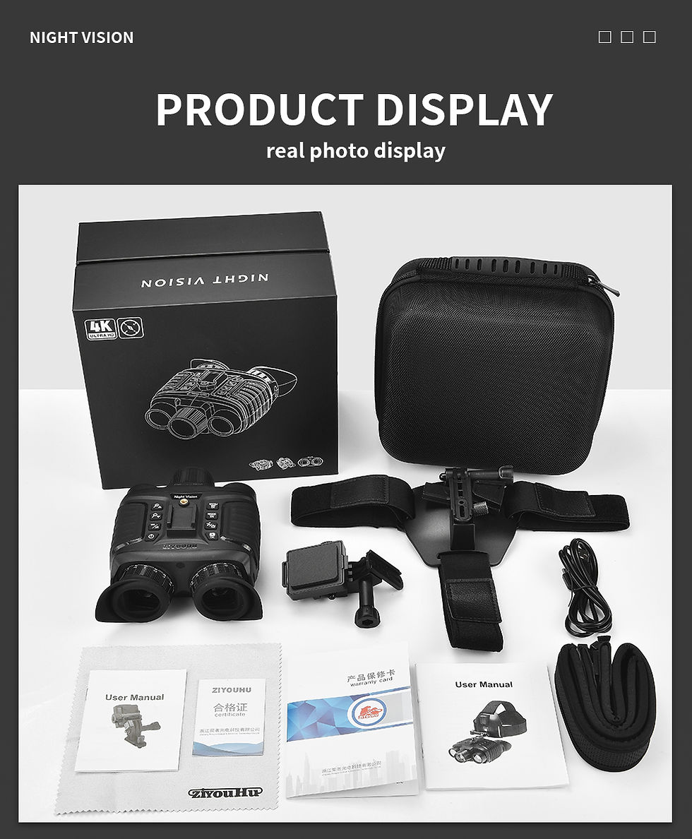 Thumbnail: NV8360 4K FHD Full Color Night Vision Helmet Goggles Digital Binoculars