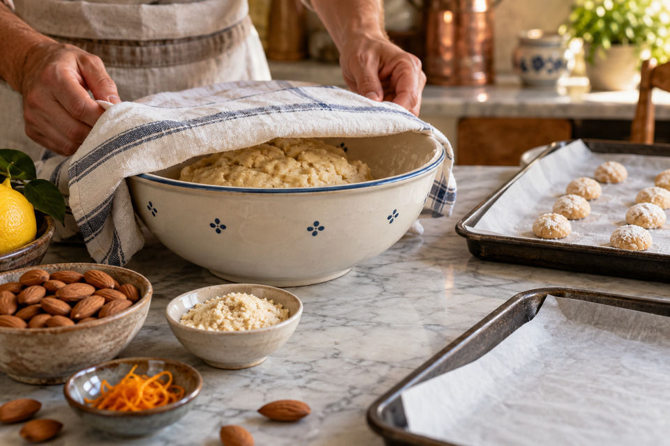 Italian Sardinian Almond Amaretti — Amaretti Sardi alle Mandorle — Step 3