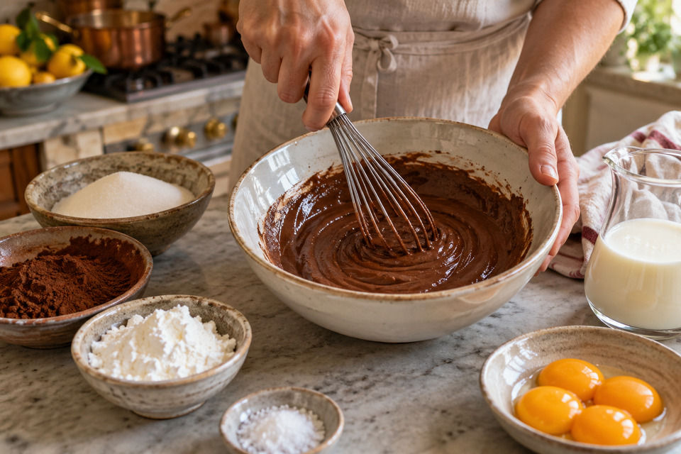 Italian Dark Chocolate Budino, Step 2