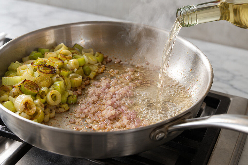 Petto di Pollo con Nocciole, Porri e Timo (Italian Hazelnut Chicken Breast), step 4