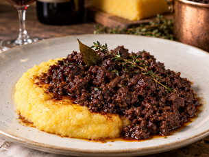 Italian Piedmontese Tapulon with Polenta | Tapulon di Borgomanero con Polenta