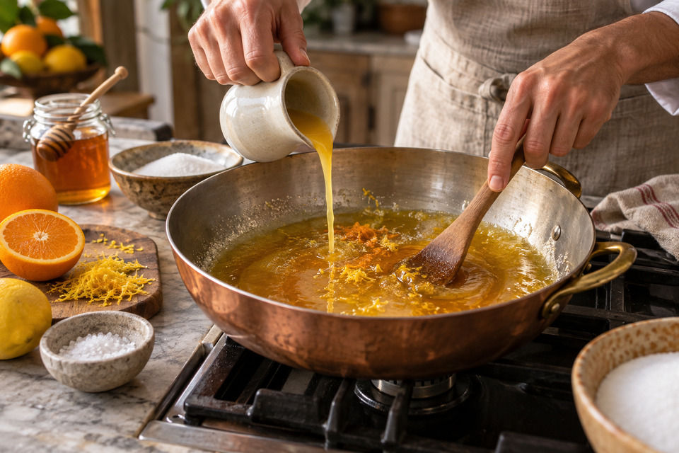 Bringing the honey up to the soft ball stage