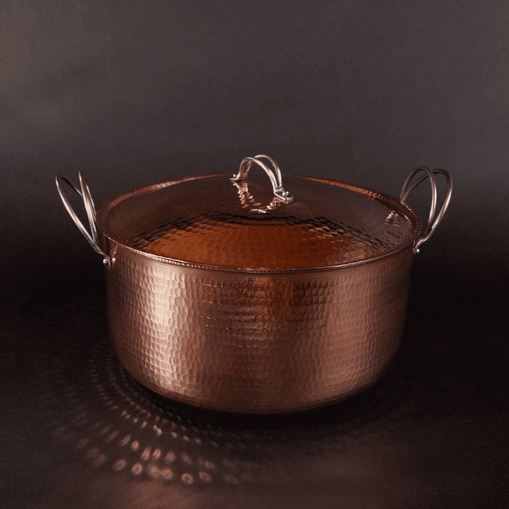 Sertodo Copper Dutch Oven Heavy Gauge 10 X 5 Inch