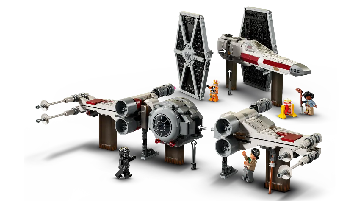 LEGO Star Wars 75393 TIE Fighter X Wing Mash up Officially Revealed August 2024