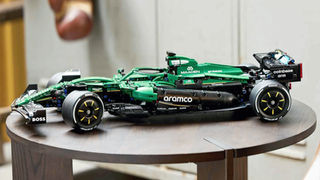Official reveal of LEGO Technic 42240 Aston Martin AMR25 F1 Car, a 1,547-piece 18+ set launching July 2026