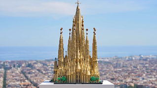 Official reveal image of LEGO Architecture 21065 Sagrada Família, the record-breaking 12,060-piece set releasing November 2026.