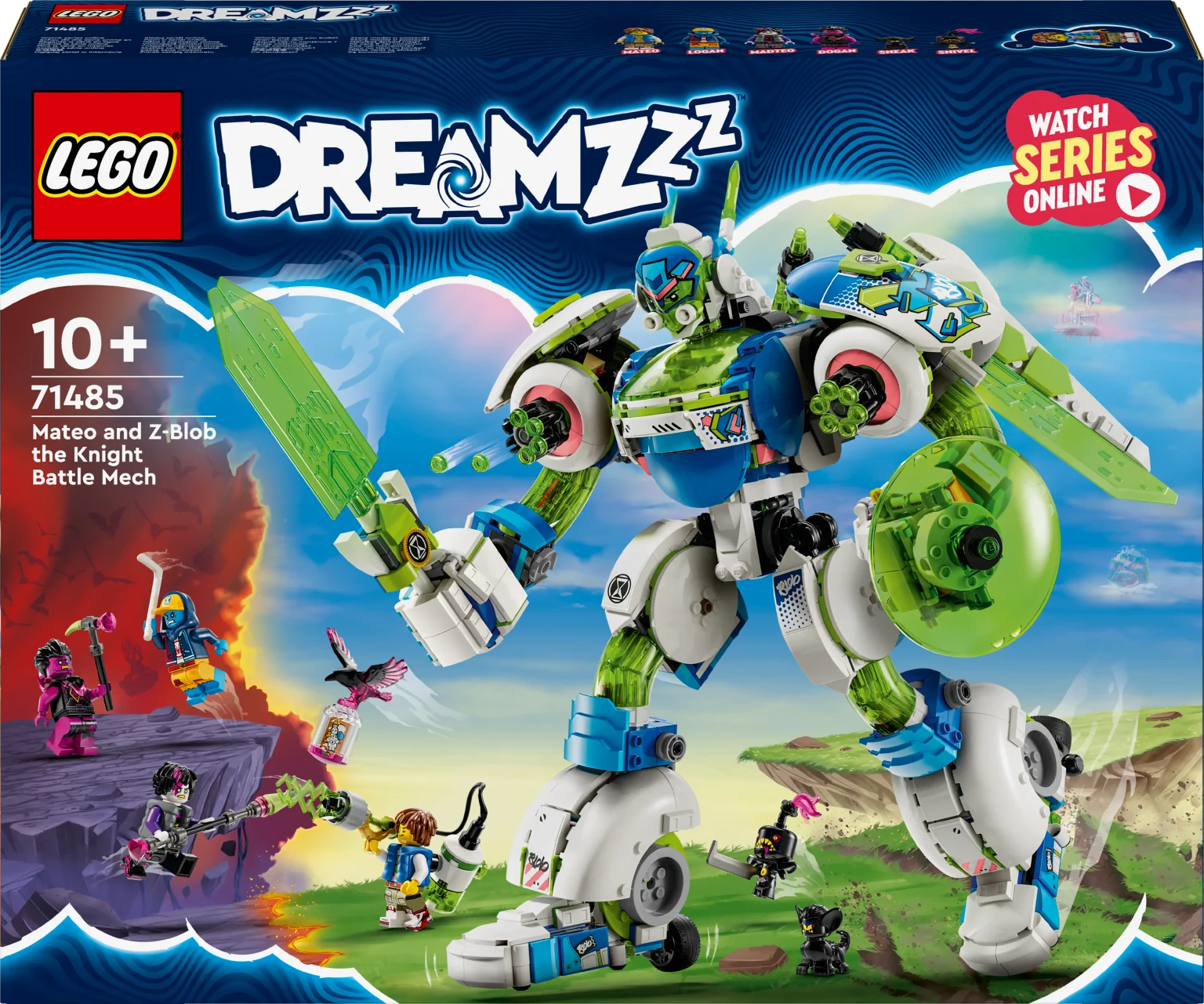 LEGO DREAMZzz 71485 Mateo and ZBlob the Knight Battle Mech Officially