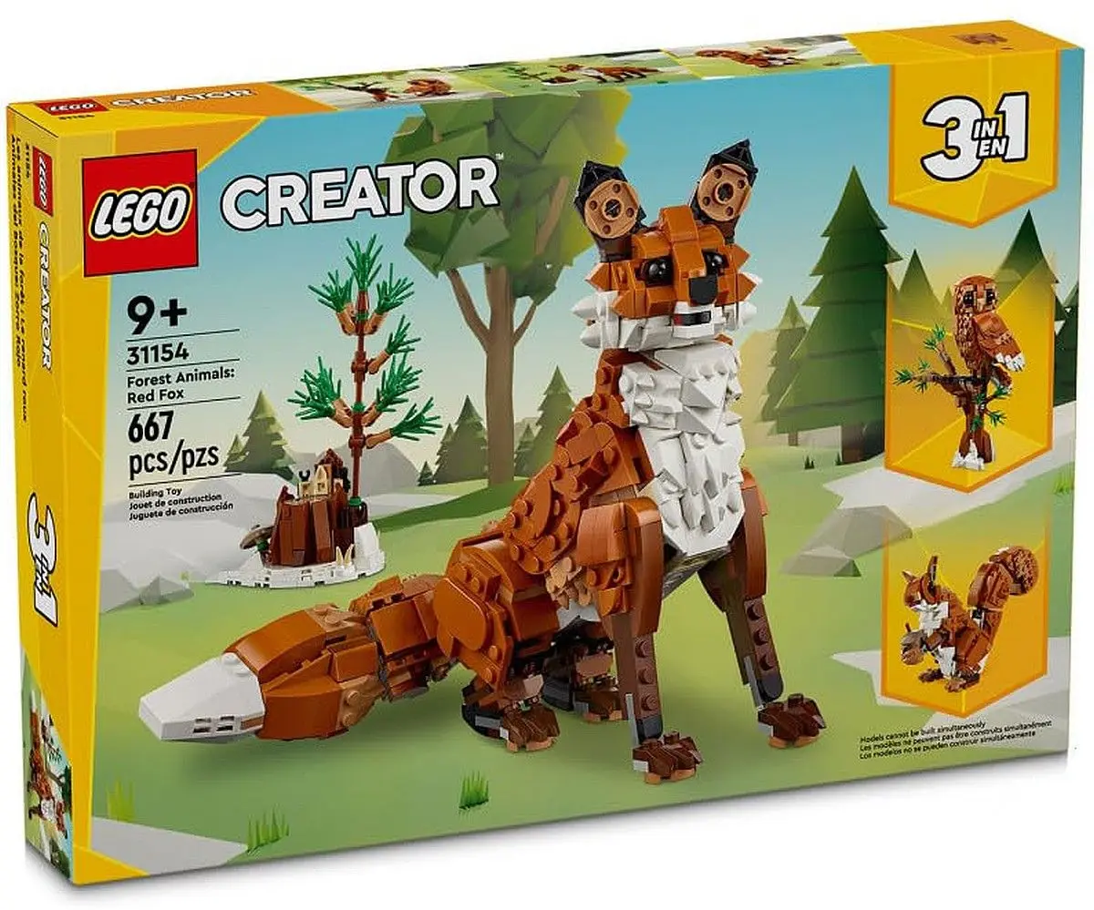 LEGO Creator 3in1 31154 Forest Animals: Red Fox Officially