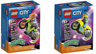 2 LEGO City January 2023 Stuntz Sets Officially Revealed | 60356 Bear Stunt + 60358 Cyber Stunt