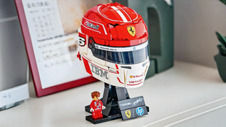 First Leaked Images of LEGO Editions 43014 Scuderia Ferrari HP Charles Leclerc Helmet | May 2026