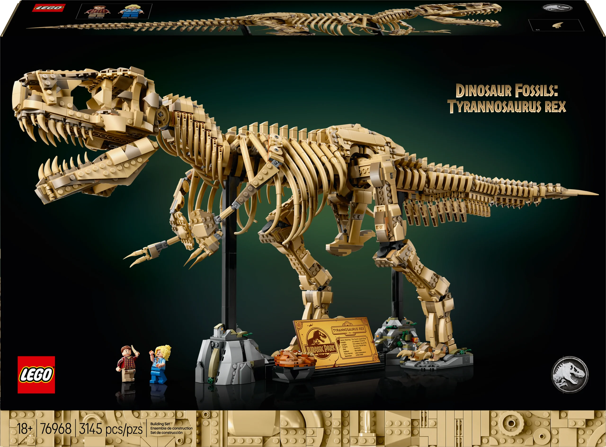 ３個で！トリニティー スカル TRINITY SKULL Dinosaur Fossils: Tyrannosaurus rex 76968 | Jurassic World