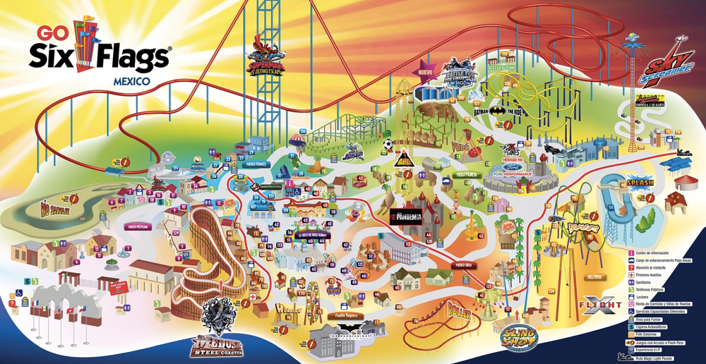 Six Flags es el parque de atracciones más grandes de Latinoamérica, y