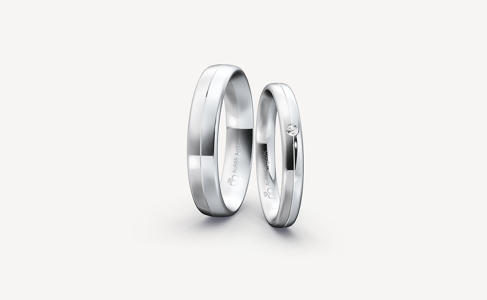 Unterschied Weißgold und Silber Trauringe & Eheringe