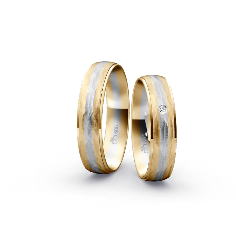 Trauringe & Eheringe aus Weißgold und Gelbgold