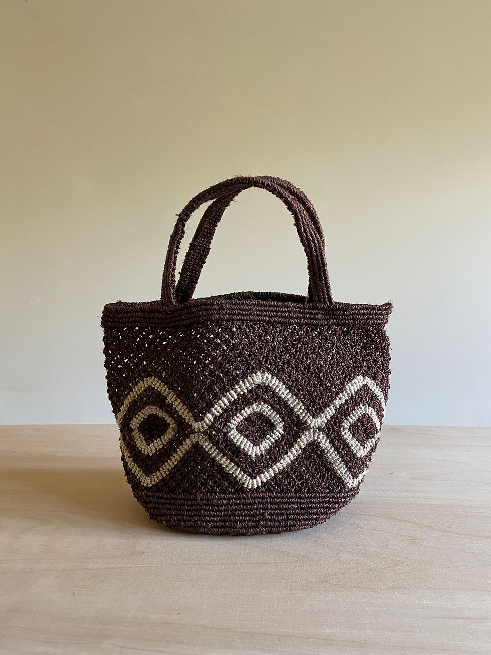 Thumbnail: Jute Macramé Bag, Cocoa