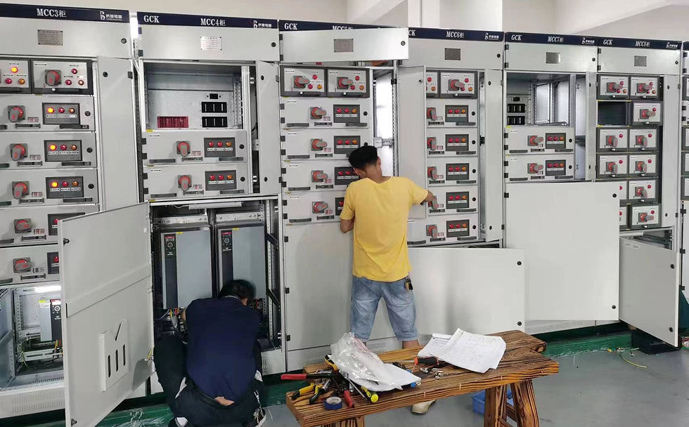 Custom GCK motor control center panel manufactured by Weimiao for industrial power distribution