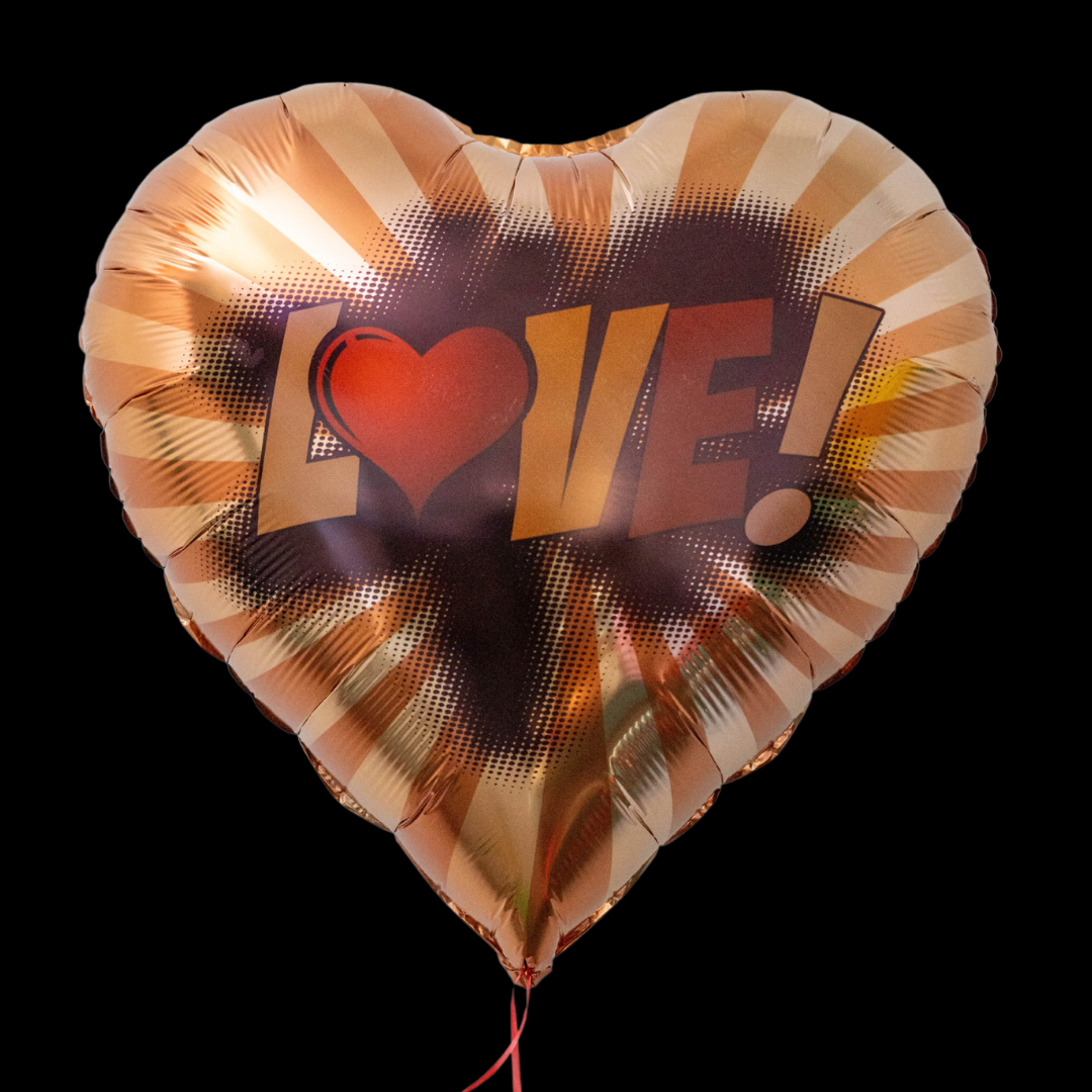 24" Melanin Moji Love Heart Balloon