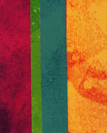 Mini Art Collage Made from watercolor cardstock