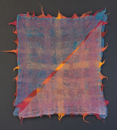 Shining Through, felt collage