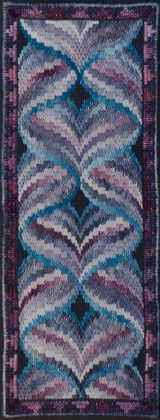 Wave Mirror, Needlepoint