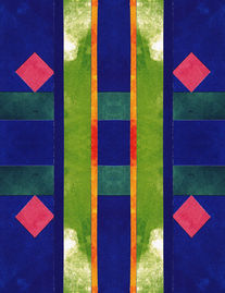 Mini Art Collage Made from watercolor cardstock