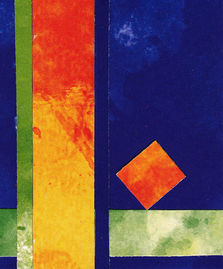 Mini Art Collage Made from watercolor cardstock