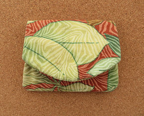 Leaves Falling mini wallet closed