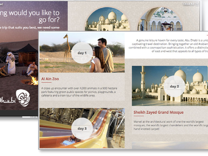 Visit Abu Dhabi Turned the Ad Unit Into the Trip Planner