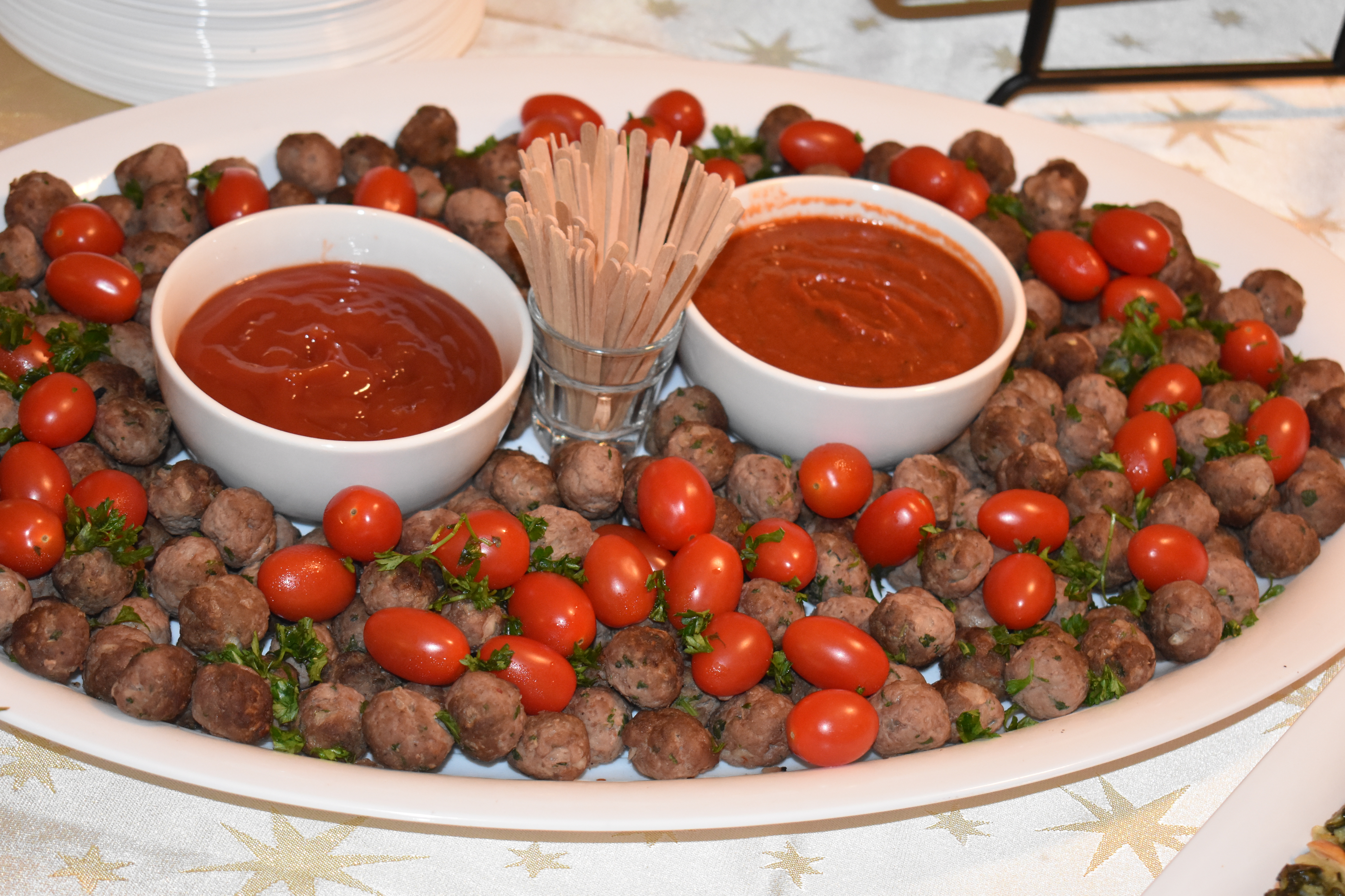 Arranged Food and Objects