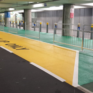 Pedestrian Guard Rail, Heathrow