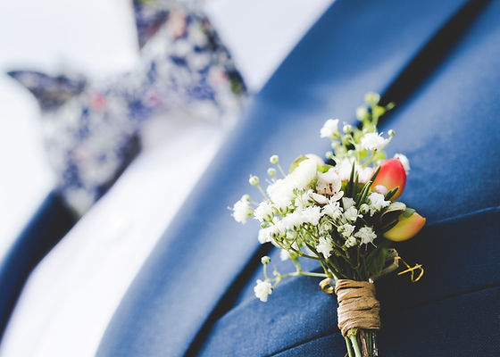Groom's Suit with Boutonniere