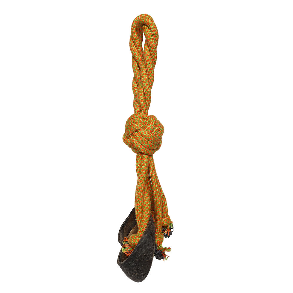 Thumbnail: Rope Octopus Dog Toy with Natural Hoofs | Durable Cotton Rope Chew Toy for Dogs
