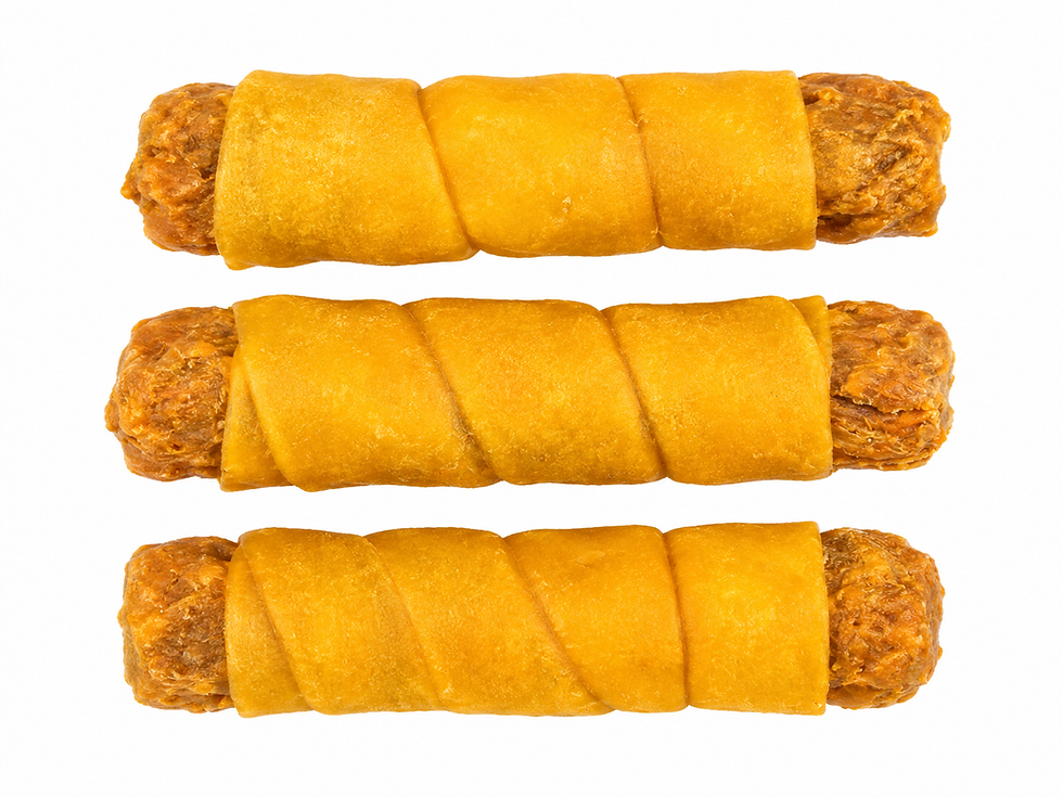 Thumbnail: Kabab with Rawhide Dog Chew, Chicken Flavour, 4 Inch | High Protein Long Lasting