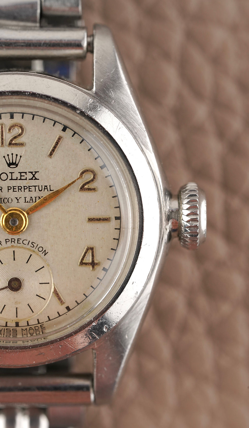 Thumbnail: Rolex Vintage Lady Bubbleback Ref 4486 Double Signed Serpico y Laino on Bracelet