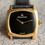Thumbnail: Jaeger LeCoultre Cushion 18Kt Yellow Gold Vintage Watch Black Onix Stone Dial 