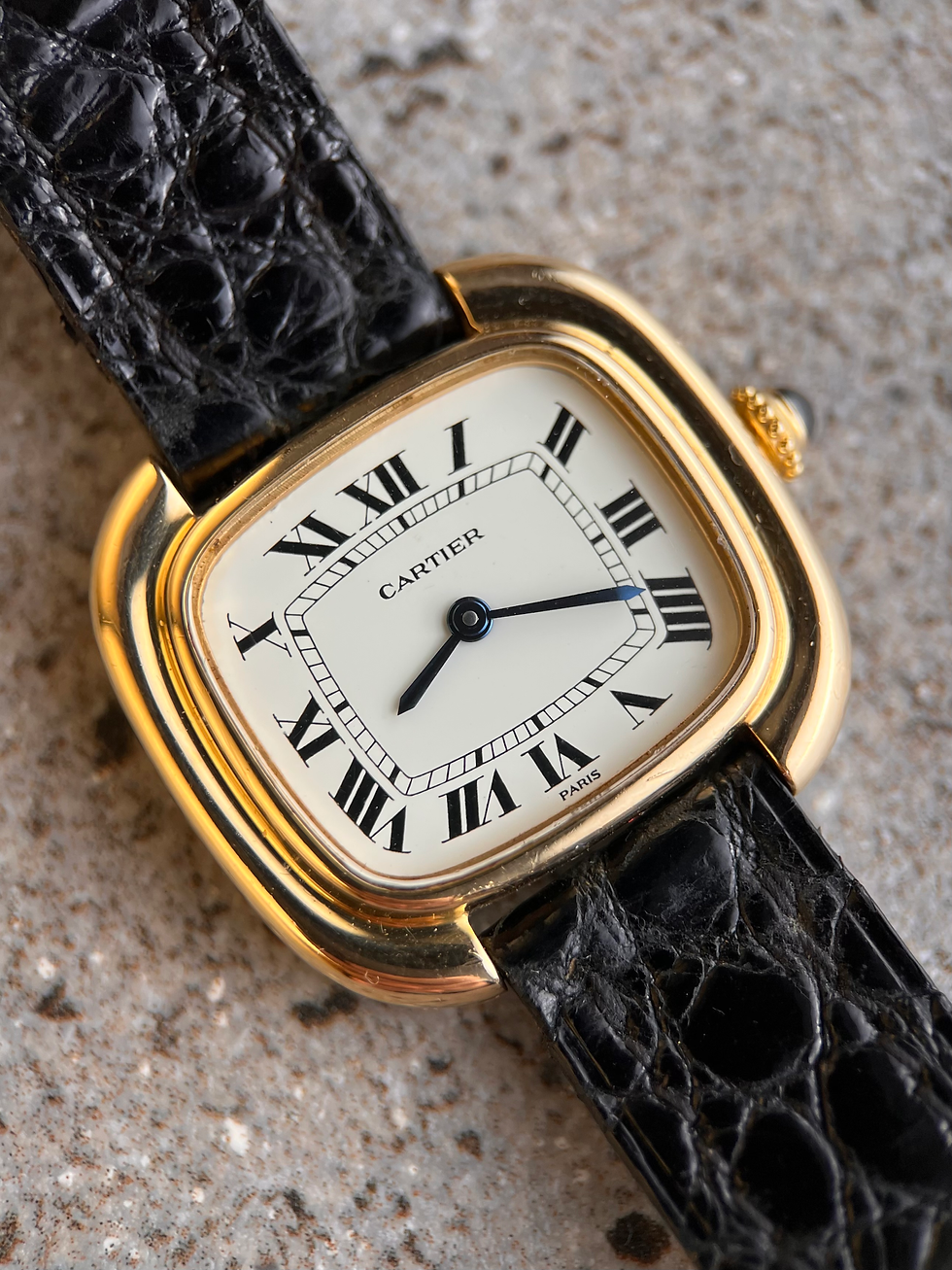 Thumbnail: Cartier Paris Gondole Vintage Ref 78085 Manual Wind 18kt Yellow Gold Case
