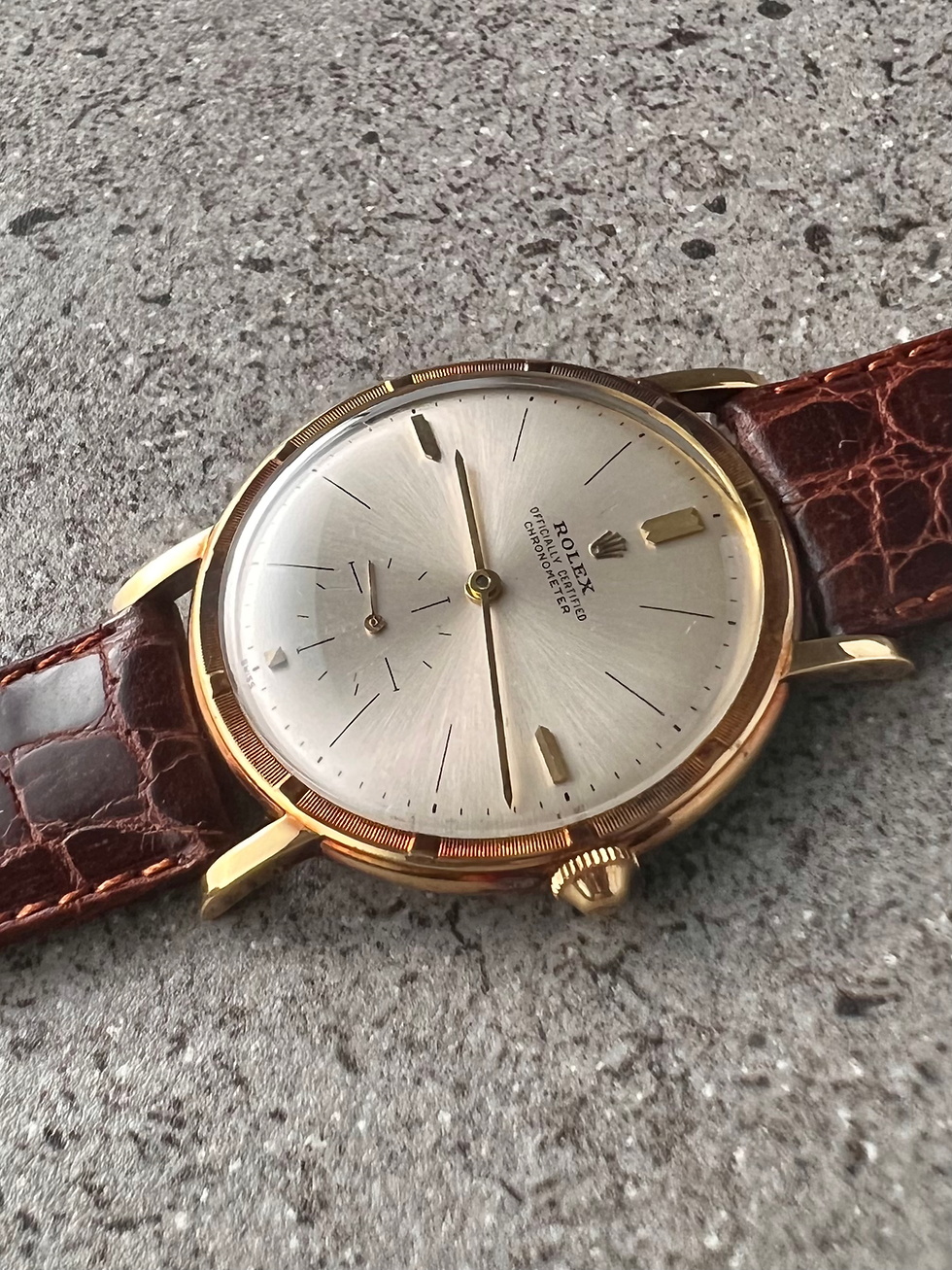 Thumbnail: Rolex Chronometer Vintage Dress Watch Verislim Veriflat Ref 9164