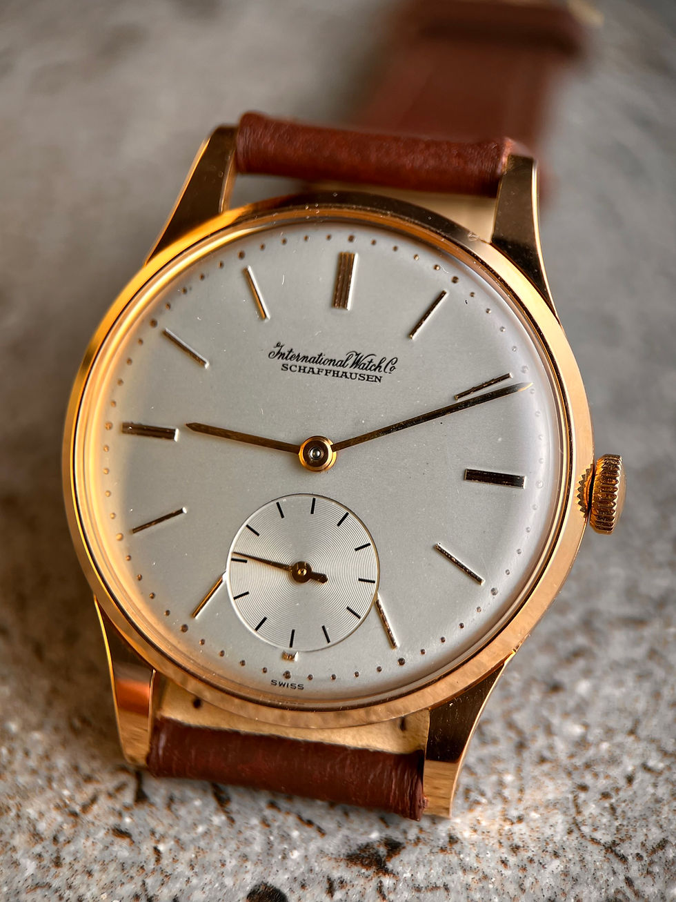 Thumbnail: Iwc Calatrava Vintage Dress Watch 18Kt Rose Gold Cal 88 Mint Conditions 