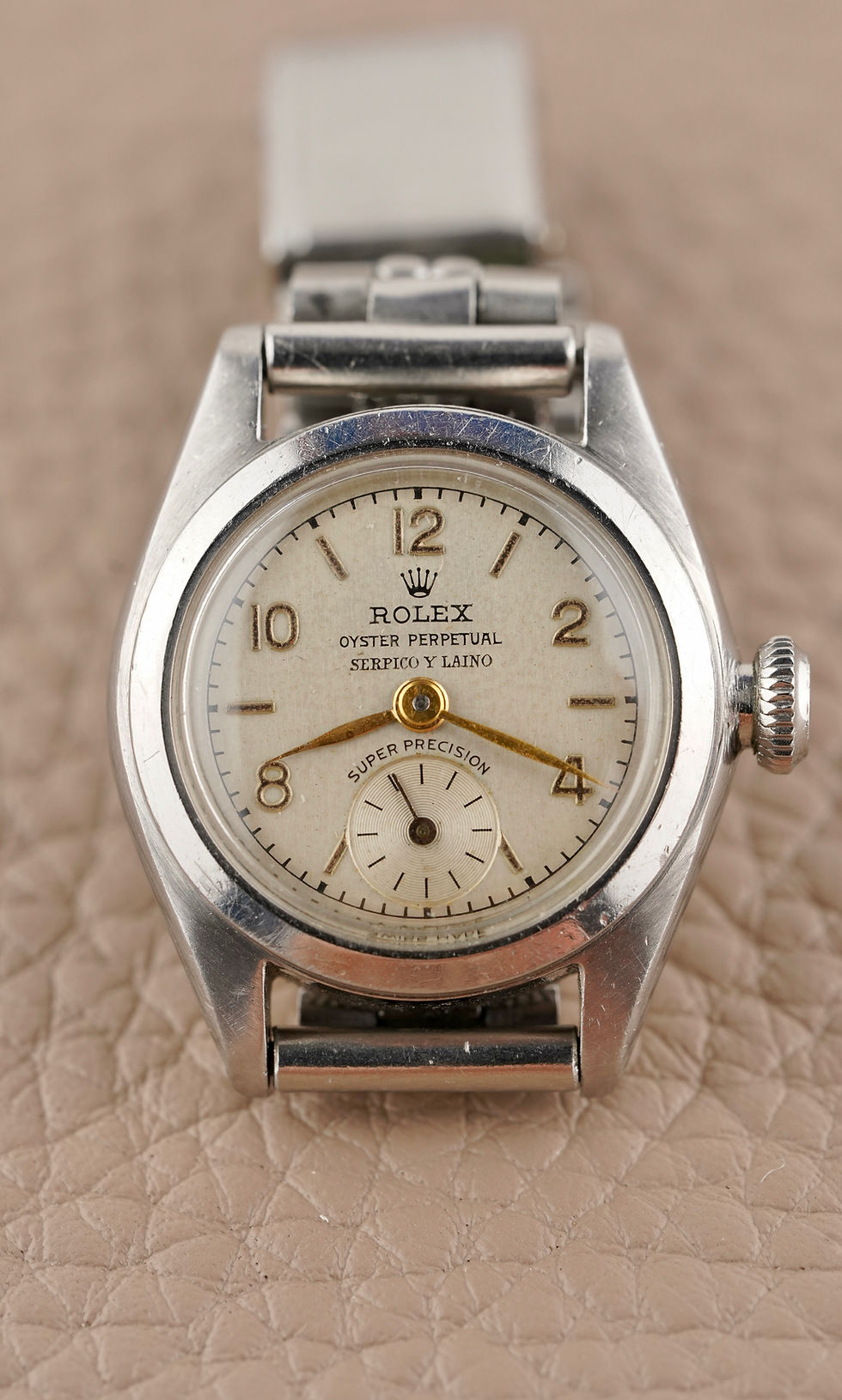Thumbnail: Rolex Vintage Lady Bubbleback Ref 4486 Double Signed Serpico y Laino on Bracelet
