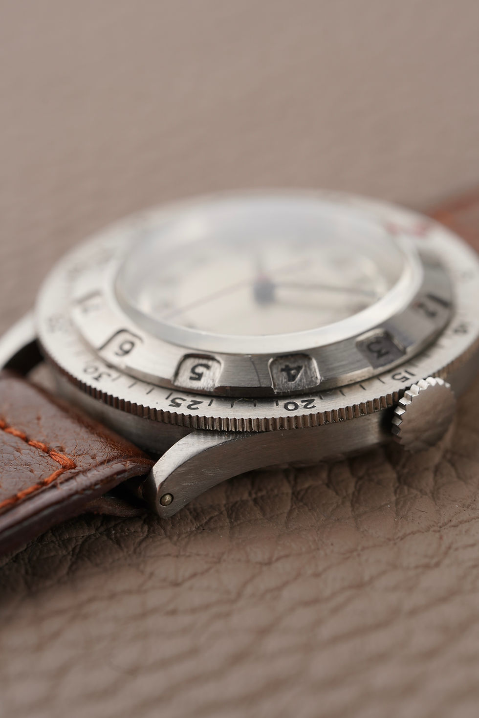 Thumbnail: Movado Cronoplan Vintage Watch ref 11765 Steel Case NOS Condition 