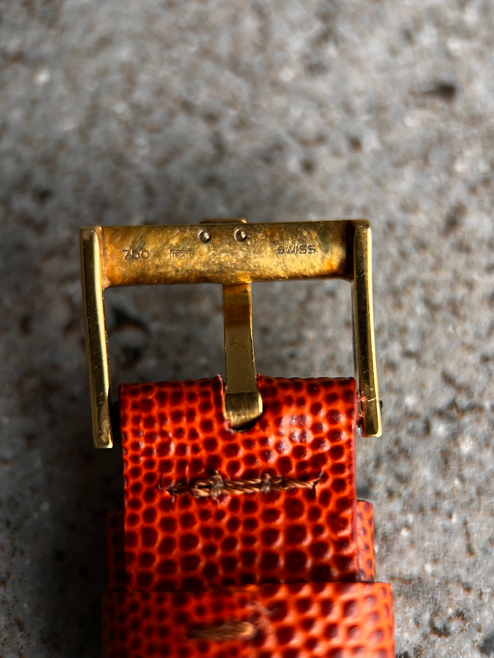Thumbnail: Piaget Automatic Cushion Carrè Vintage Watch Ref 12406 18Kt Yellow Gold Case