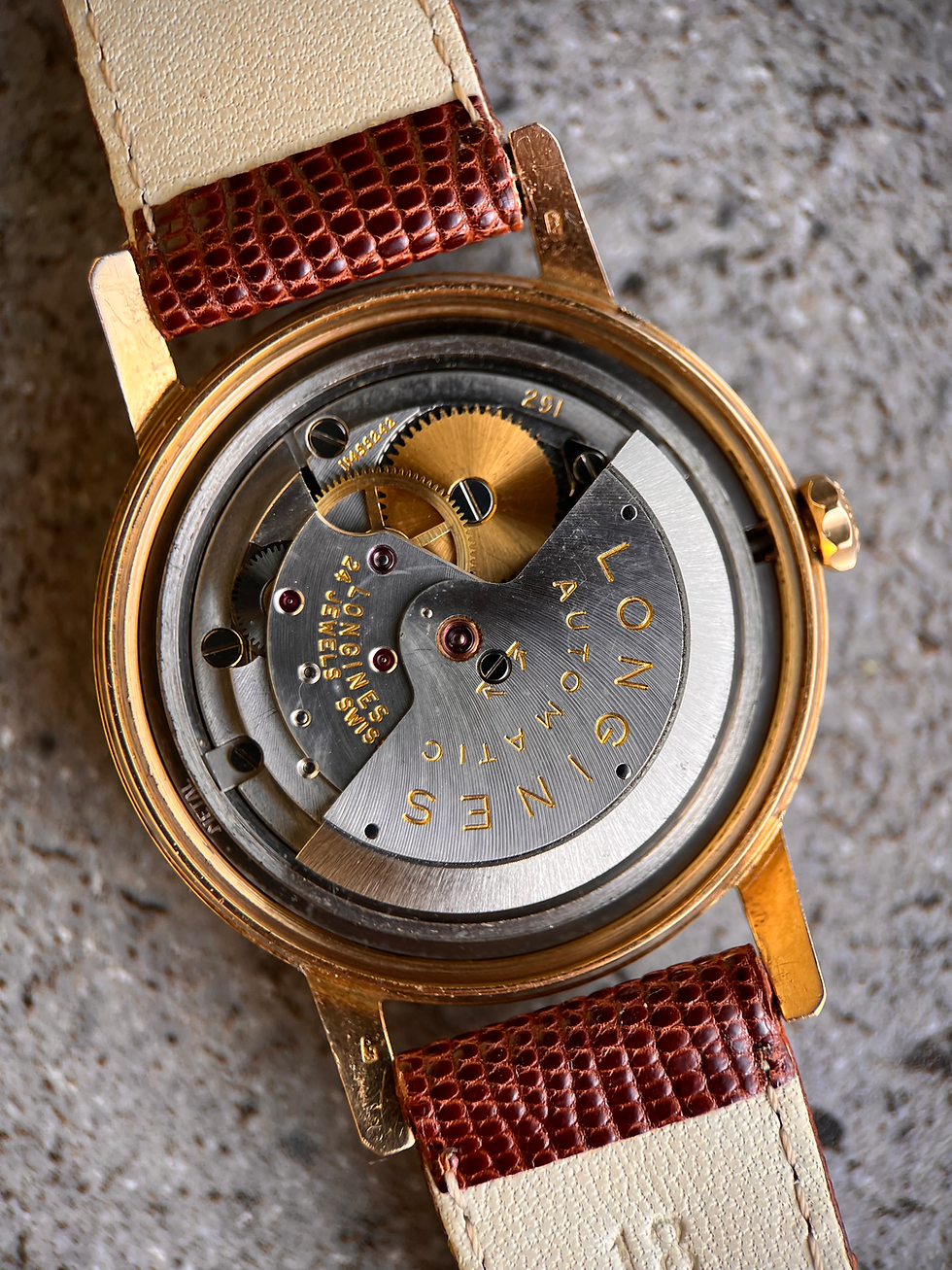 Thumbnail: Longines Conquest De Luxe Vintage Watch ref 9025 18Kt Gold Pink on Pink 