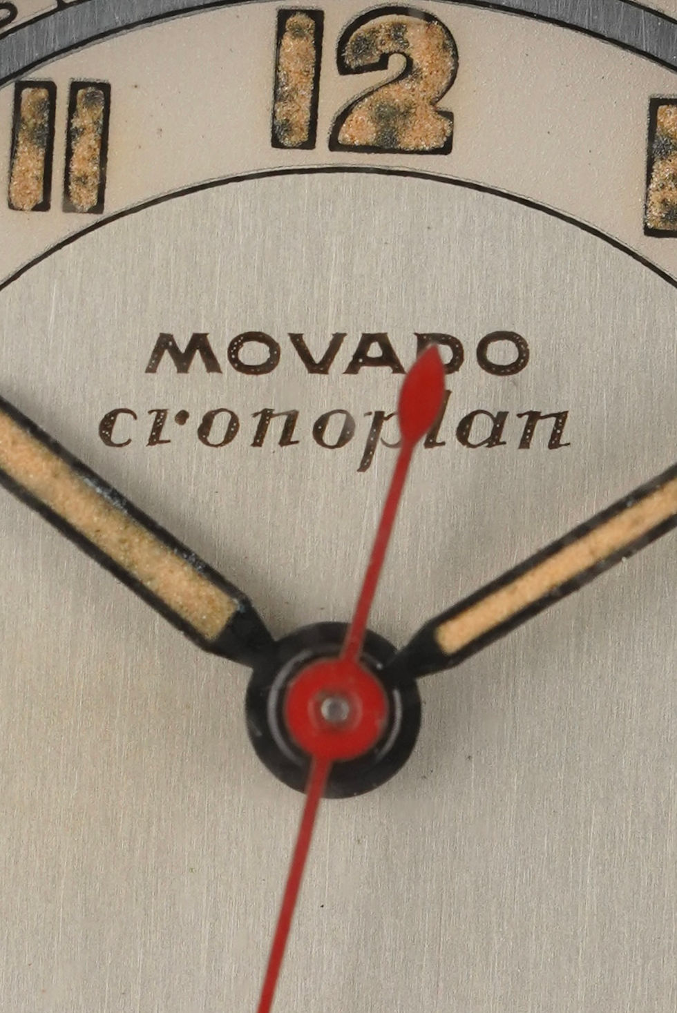 Thumbnail: Movado Cronoplan Vintage Watch ref 11765 Steel Case NOS Condition 
