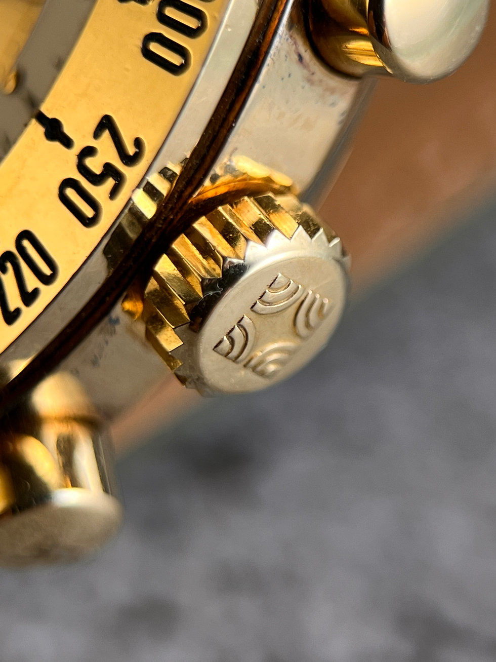 Thumbnail: Zenith El Primero Automatic Vintage Chronograph 18Kt Full Gold ref 06-0053-400