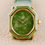 Thumbnail: Piaget Octagonal Vintage Dress Watch ref 9341 Jade Stone Dial 18Kt Gold Case