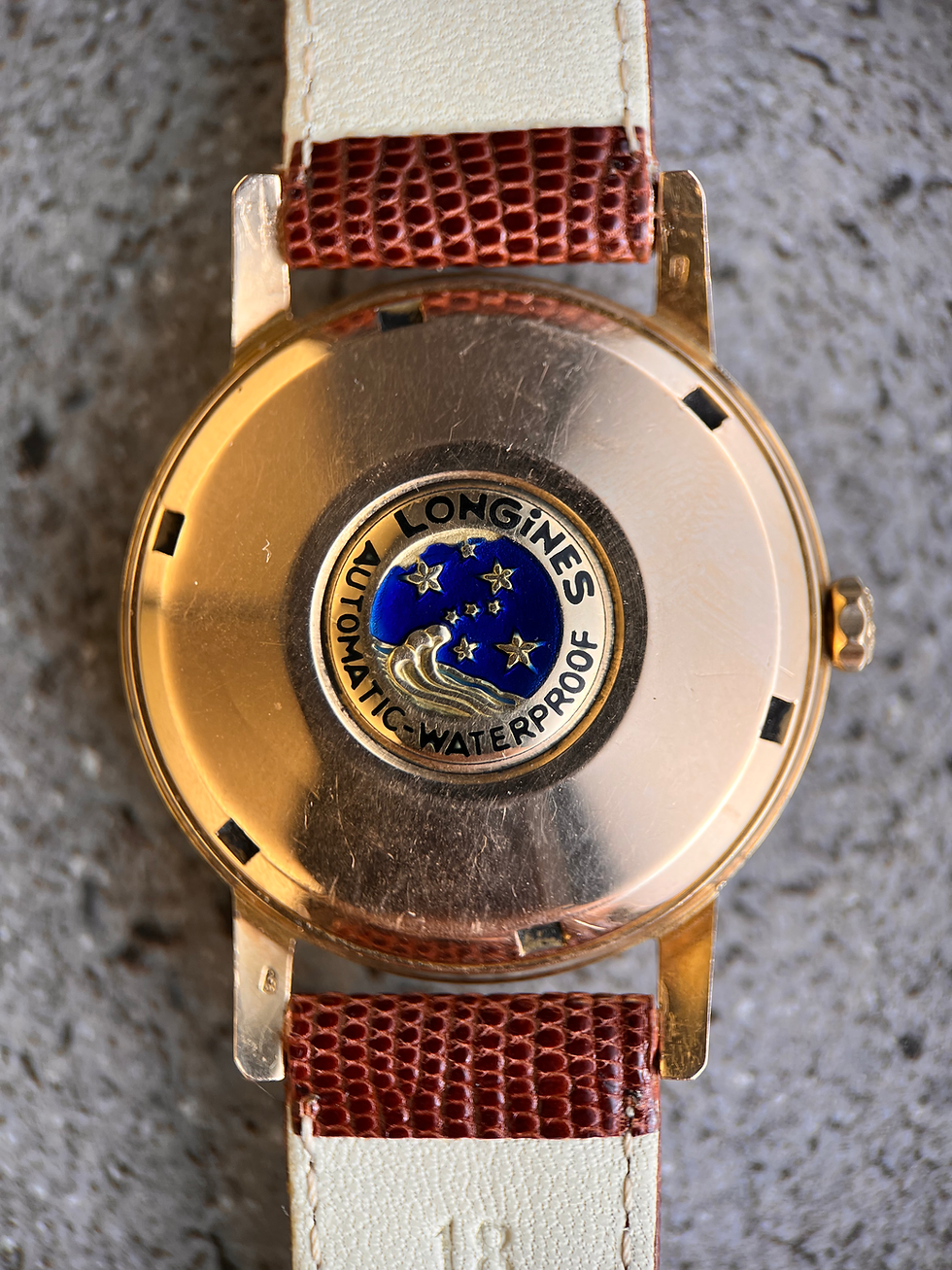 Thumbnail: Longines Conquest De Luxe Vintage Watch ref 9025 18Kt Gold Pink on Pink 