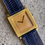 Thumbnail: Boucheron Paris Carrèe Square Vintage 60s Dress Watch 18Kt Yellow Gold
