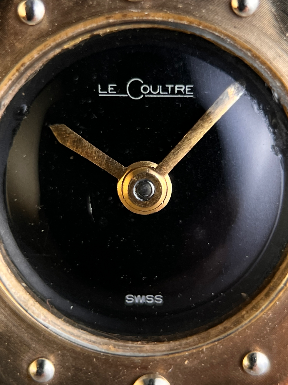 Thumbnail: LeCoultre “Flying Saucer” vintage watch 14Kt Yellow Gold Black Dial 